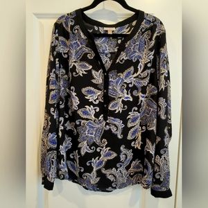 Women's Roz & Ali Paisley Blouse - XL